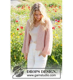 Damesvest gemaakt van Drops Brushed Alpaca Silk