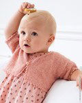 Breipatroon Kort babyvestje met muizetandrand 