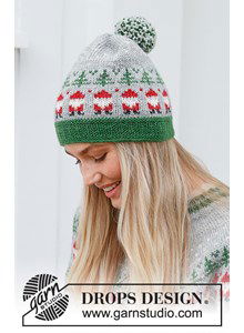 Muts met kerstpatroon