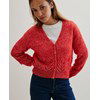 Kort vest met ajourpatroon