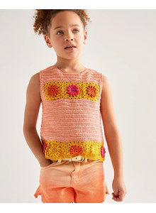 Topje voor meisje met Granny Square