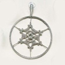 Haakpatroon Sneeuwvlokhanger