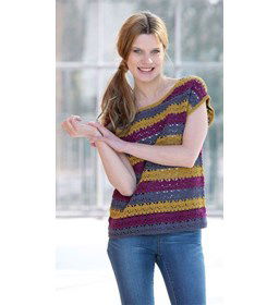 Dames trui gemaakt van Scheepjes Linen soft