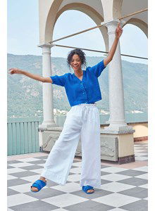 Kort damesvest met V-hals