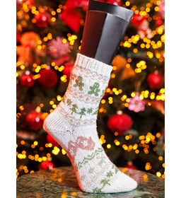 Softy Christmas kerstsokken gemaakt van Lang Yarns Jawoll