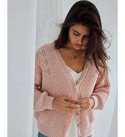 Vest met lage V-hals