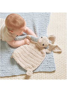 Vierkant knuffeldoekje konijn