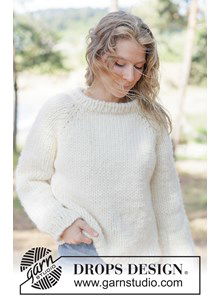 Dikke gebreide raglantrui voor dames