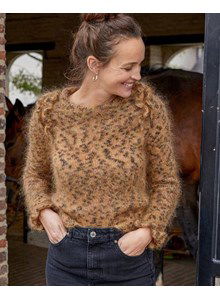 Damestrui met ruche over de schouders