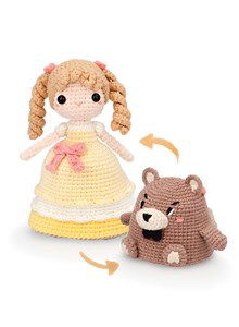 Omkeerbare Goudlokje en beer