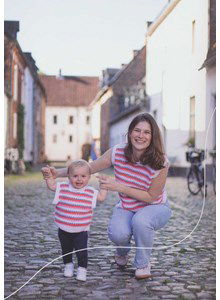 Gestreepte spencer dames