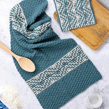 Keukendoeken met zigzagmotief