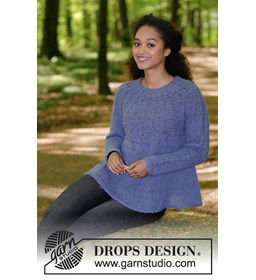 Trui Fleur de Lavande gemaakt van Drops Brushed Alpaca Silk