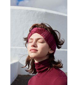 Gekruiste haarband gemaakt van Lang Yarns Wooladdicts Glamour