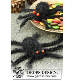 Gehaakte spin gemaakt van DROPS Alpaca Boucle