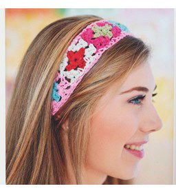 Haarband gemaakt van Scheepjes Softfun