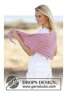 Omslagdoek met kantpatroon 