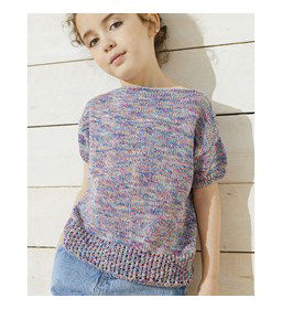 Meisjes shirt gemaakt van Phildar Phil Rainbow