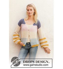 Dames vest gemaakt van Drops Brushed Alpaca Silk