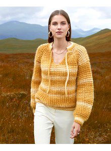 Damestrui met halssplit met koord