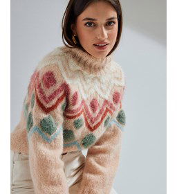 Damstrui met ronde pas gemaakt van Phildar Phil Chic