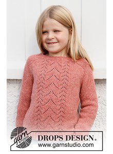 Kindertrui met kantpatroon