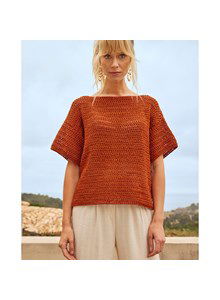 Damesshirt gehaakt in stokjes