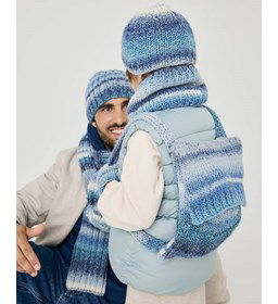 Tas, muts, wanten en snood gemaakt van Phildar Phil Colorful