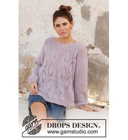 Dames trui gemaakt van Drops Kid Silk