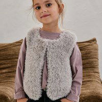 Mouwloos meisjes vest