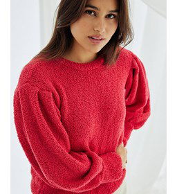 Trui met wijde mouwen gemaakt van Phildar Phil Baby doll