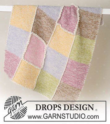 haakpatroon babydeken-pastel-checkers