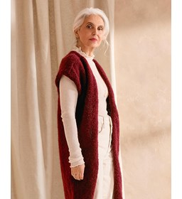 lang mouwloos vest