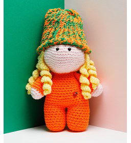 Oranje supporter gemaakt van Scheepjes Chunky Monkey