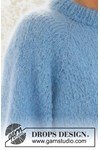 Breipatroon Damestrui Blueberry Cream Sweater met raglan mouw van andere kant