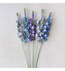 Bloemen Delphinium gemaakt van Lijm gips klei