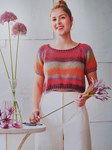 Breipatroon Marie Claire kort bloesje met raglan
