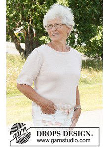 Zomerse damestop met ronde hals