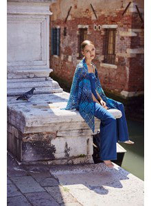 driehoekige omslagdoek in ruitpatroon