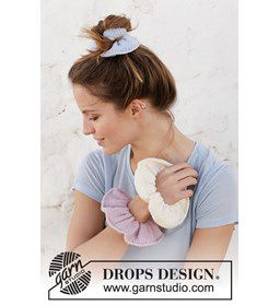 Softy Scrunchie gemaakt van Drops Merino extra fine