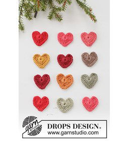 Hartjes gemaakt van Drops Safran