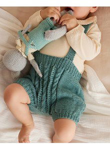 Babypofbroekje met kabelpatroon