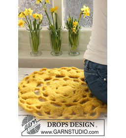 Gehaakte stoelzitting gemaakt van Haaknaalden