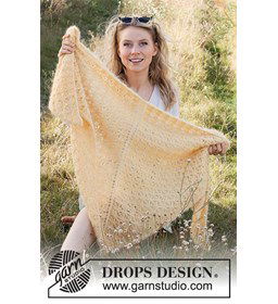 Omslagdoek gemaakt van Drops Melody