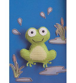 Platte kikker gemaakt van Durable Coral