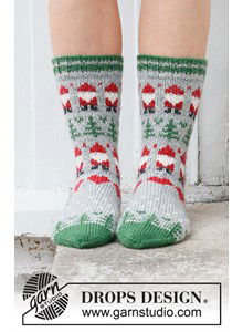 Sokken met kerstpatroon