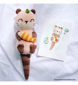 Otter Lulu gemaakt van Scheepjes Softfun