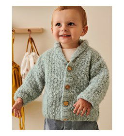 Jongensvest met kraagje gemaakt van Phildar Phil Givre