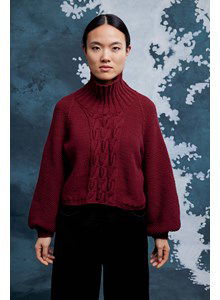 Damestrui met opstaande kraag