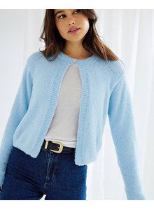 Vest met knoopsluiting in halsboord